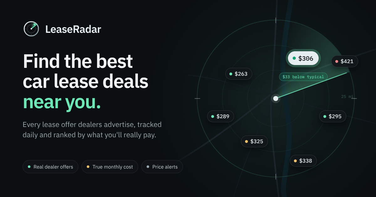 LeaseRadar: find the best car lease deals near you